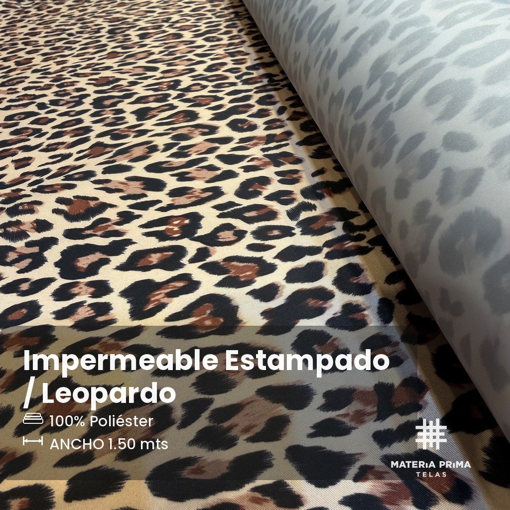IMPERMEABLE LEOPARDO editada Impermeables estampados - Imagen 1